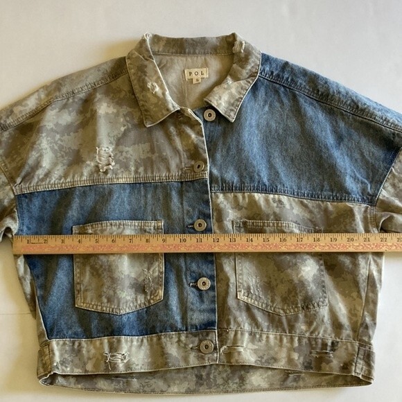 Pol My Love Denim Camo Jacket Small - Picture 11 of 13